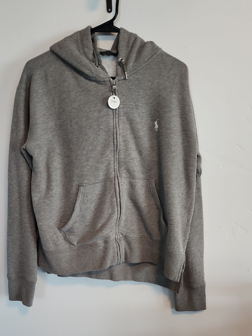 Polo by Ralph Lauren Gray Zip-Up Hoodie Sweater